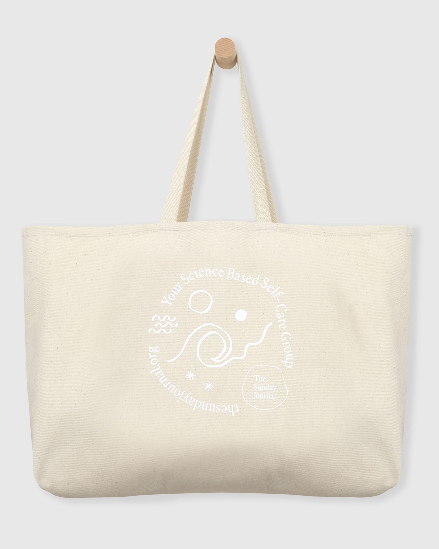 The Sunday Journal Oversized Tote Bag by Easy Sundays
