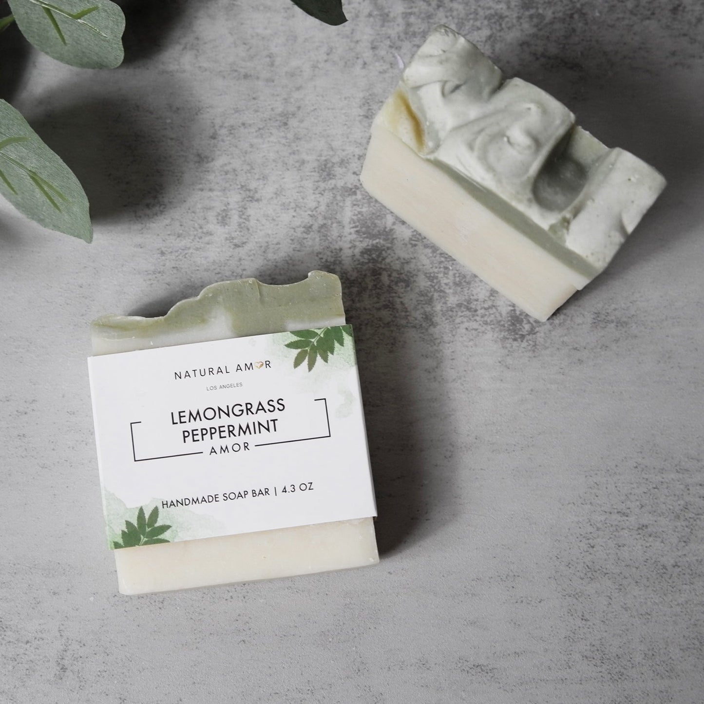 Lemongrass Peppermint Soap Bar by NaturalAmor
