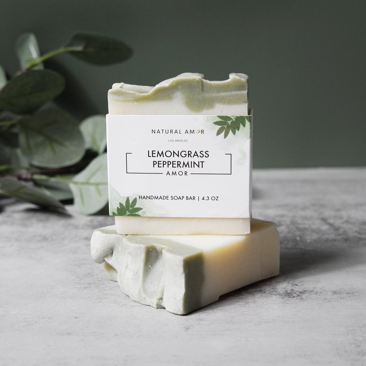 Lemongrass Peppermint Soap Bar by NaturalAmor