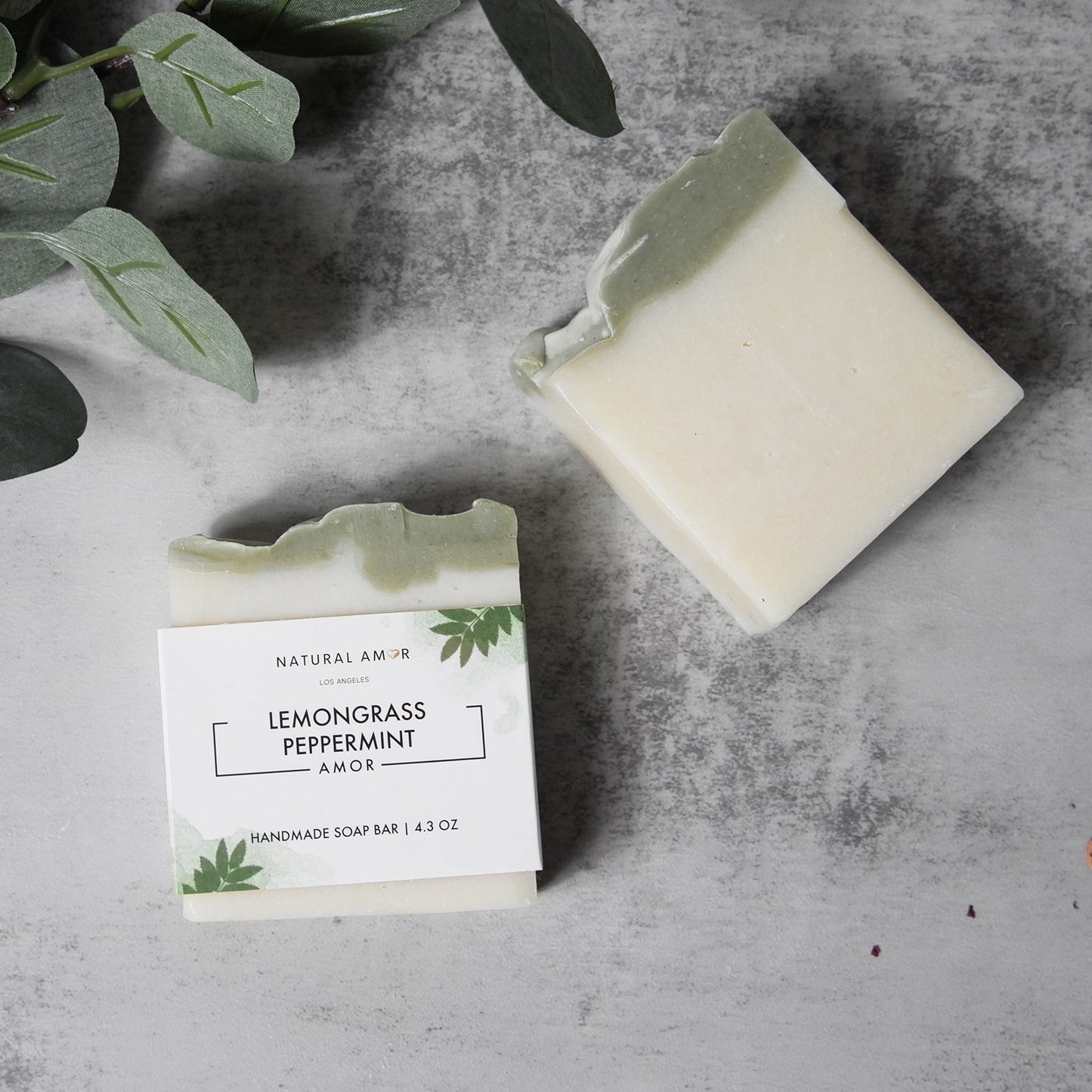 Lemongrass Peppermint Soap Bar by NaturalAmor