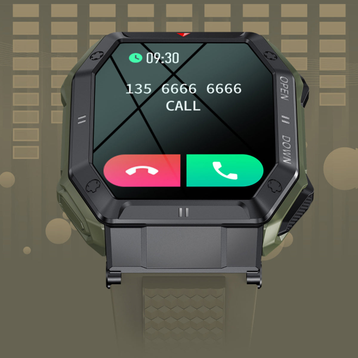 Smartex ST 47mm Rugged Waterproof Smart Watch Vista Shops