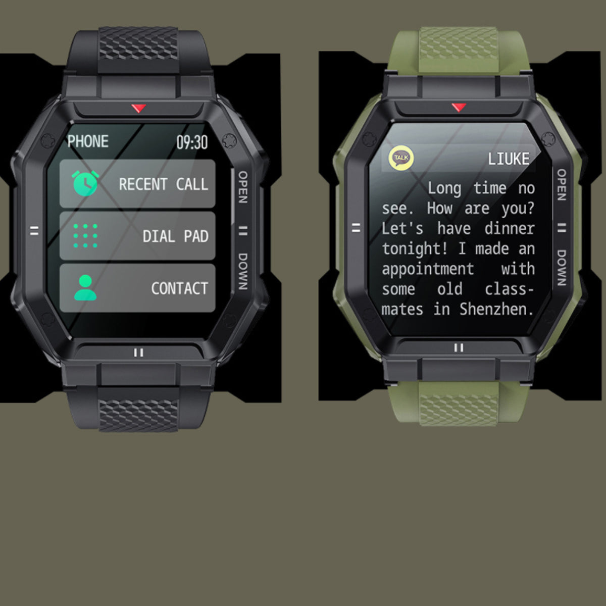 Smartex ST 47mm Rugged Waterproof Smart Watch Vista Shops