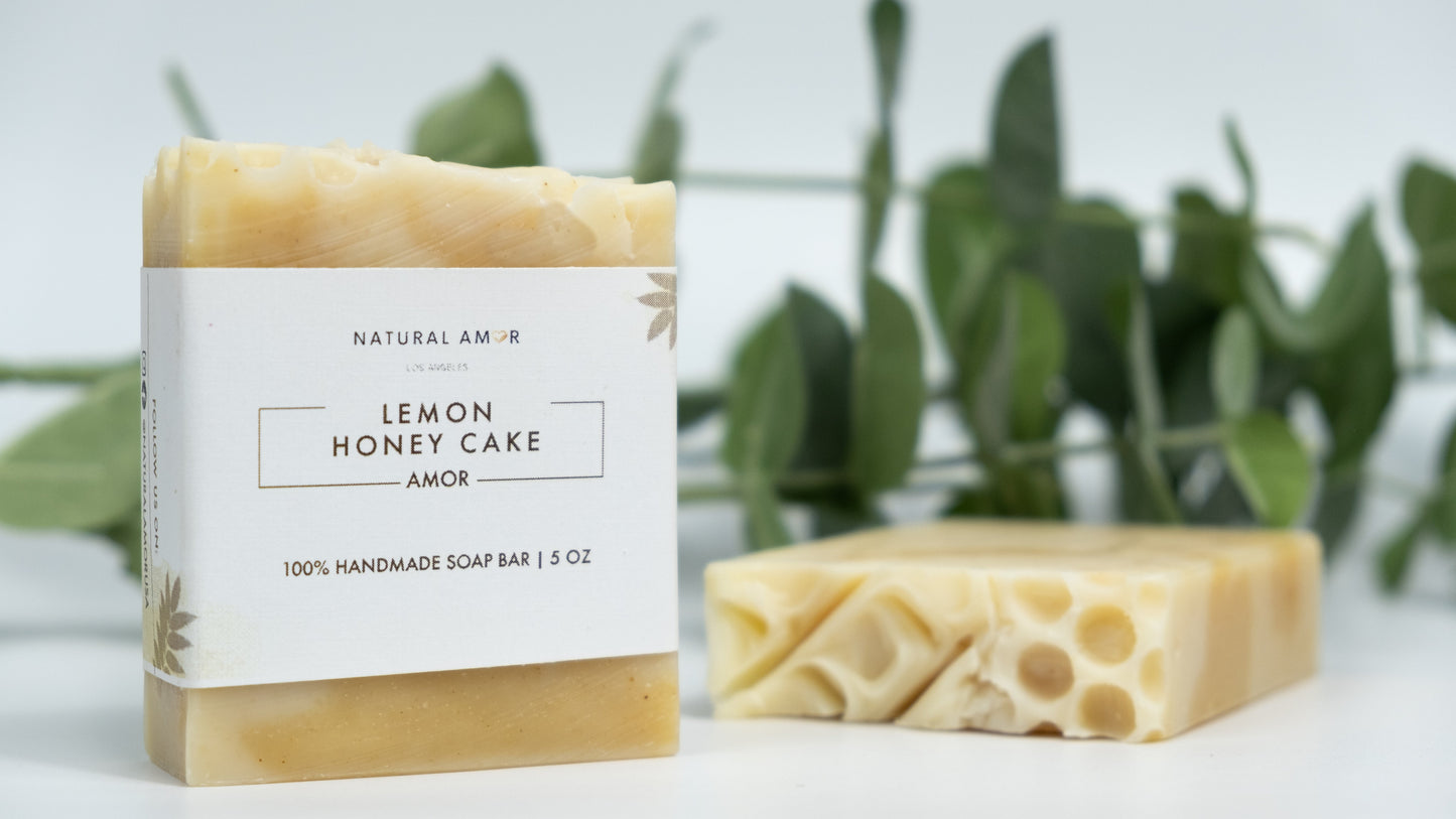 Lemon Honey Cake Soap Bar by NaturalAmor