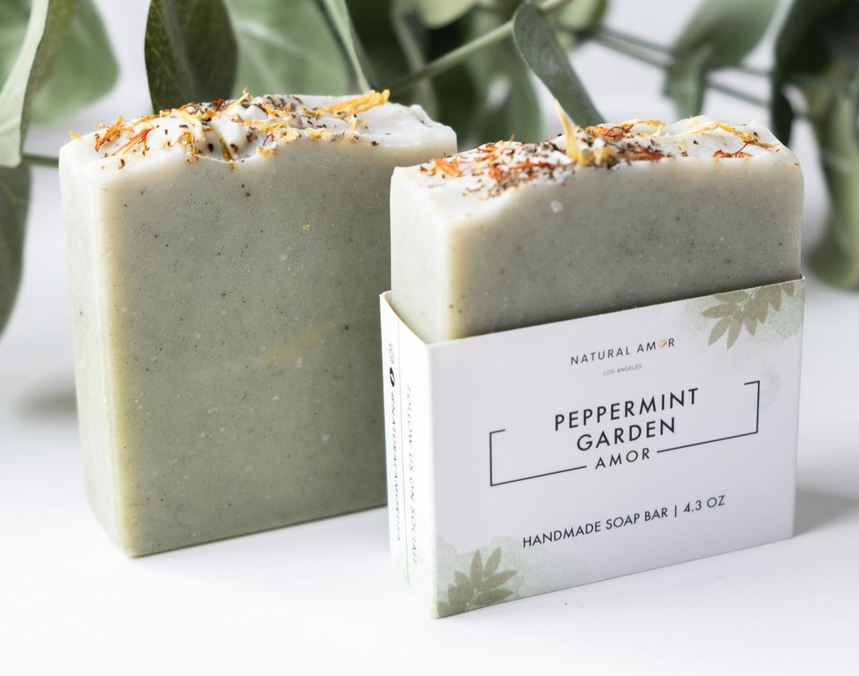 Peppermint Garden Soap Bar by NaturalAmor