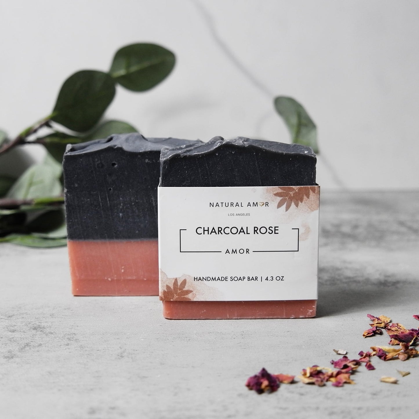 Charcoal Cedar Rose Soap Bar by NaturalAmor