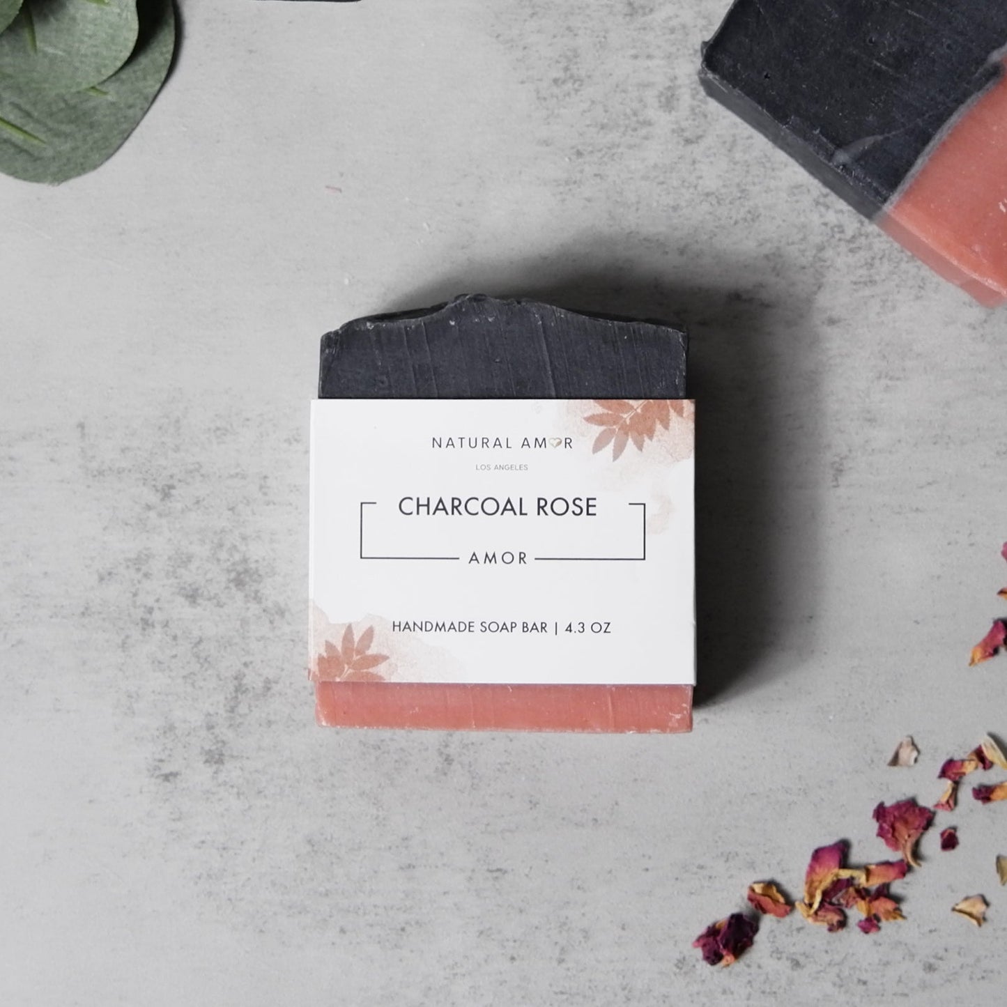 Charcoal Cedar Rose Soap Bar by NaturalAmor