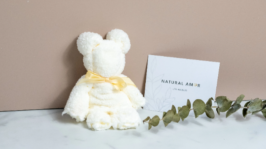 Small White Bear Towel by NaturalAmor