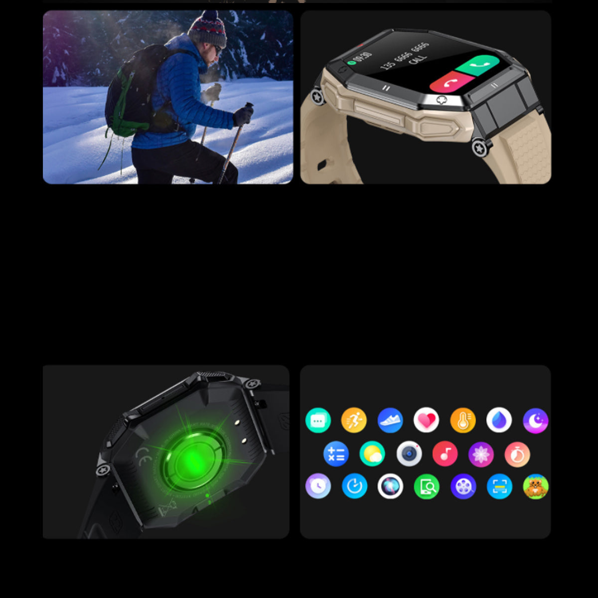 Smartex ST 47mm Rugged Waterproof Smart Watch Vista Shops