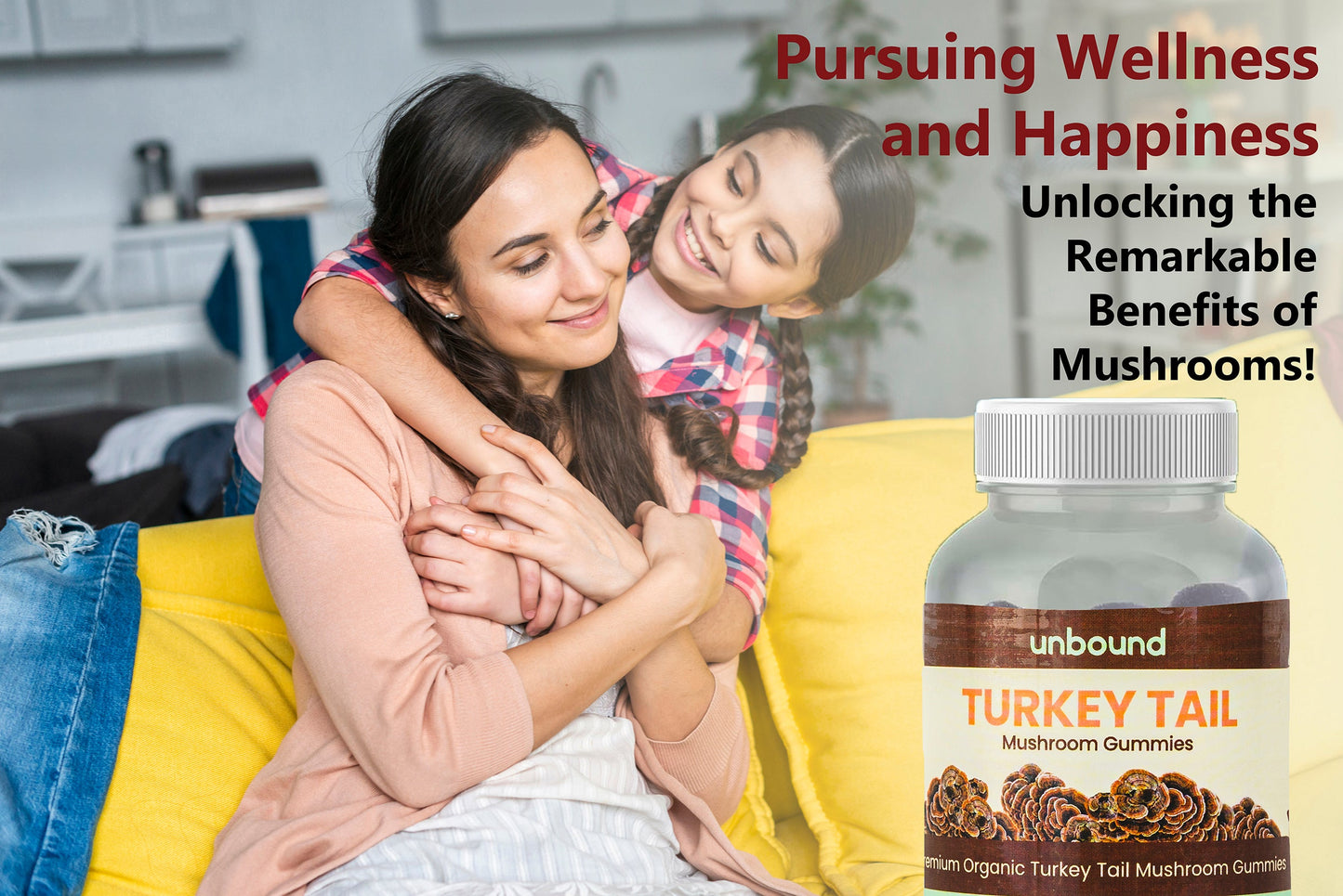Unbound Turkey Tail Mushroom Gummies for cognitive functioning, improve sleep, boost immunity by Live Unbound