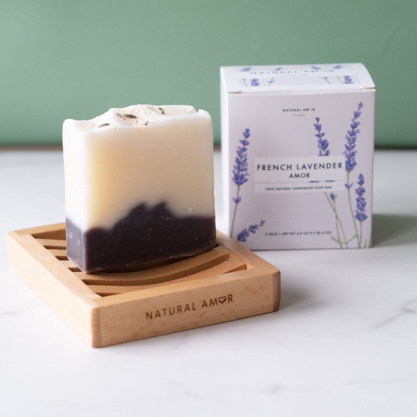 French Lavender Soap 2pk by NaturalAmor