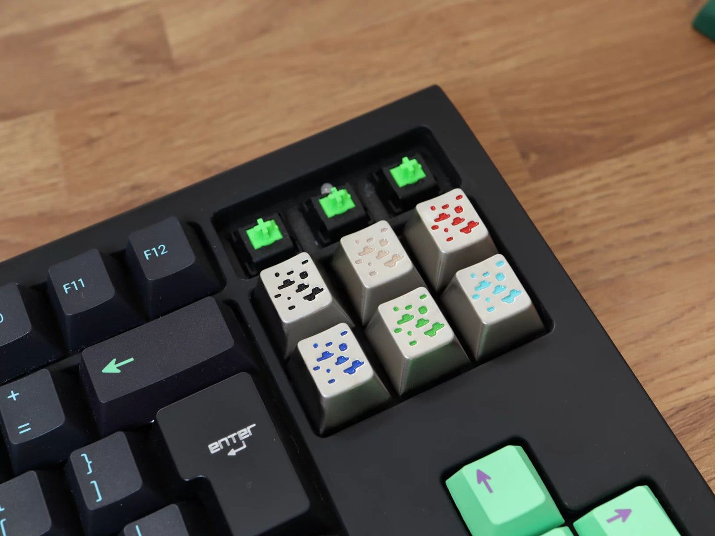Metal Ore Keycaps by Terra Keycaps