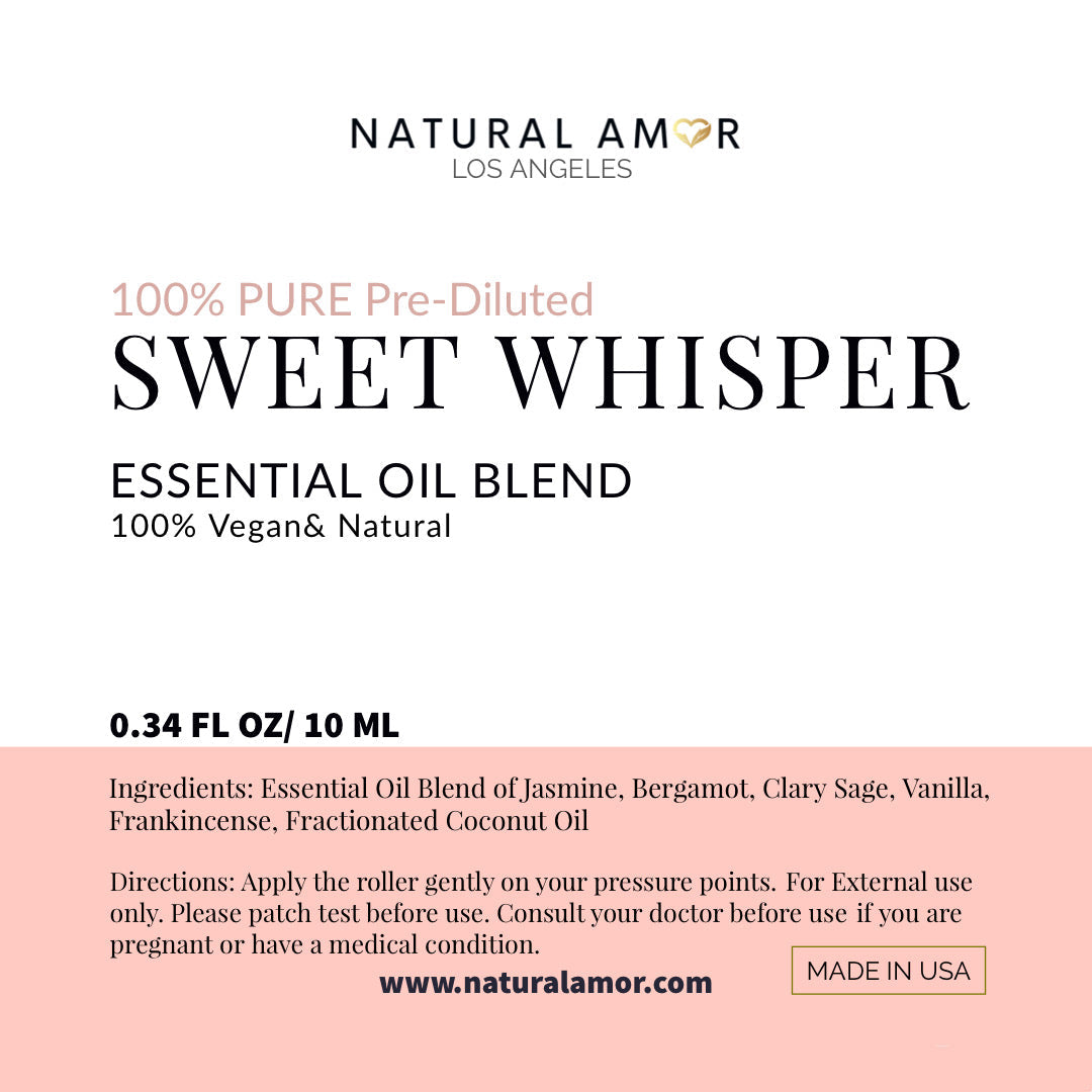 Sweet Whisper Roll On Essential Oil Blend by NaturalAmor