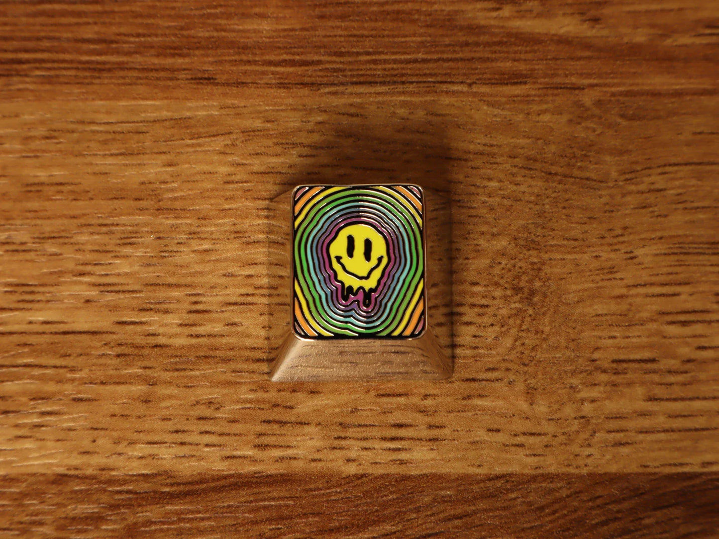 Rainbow Smiley Keycap by Terra Keycaps