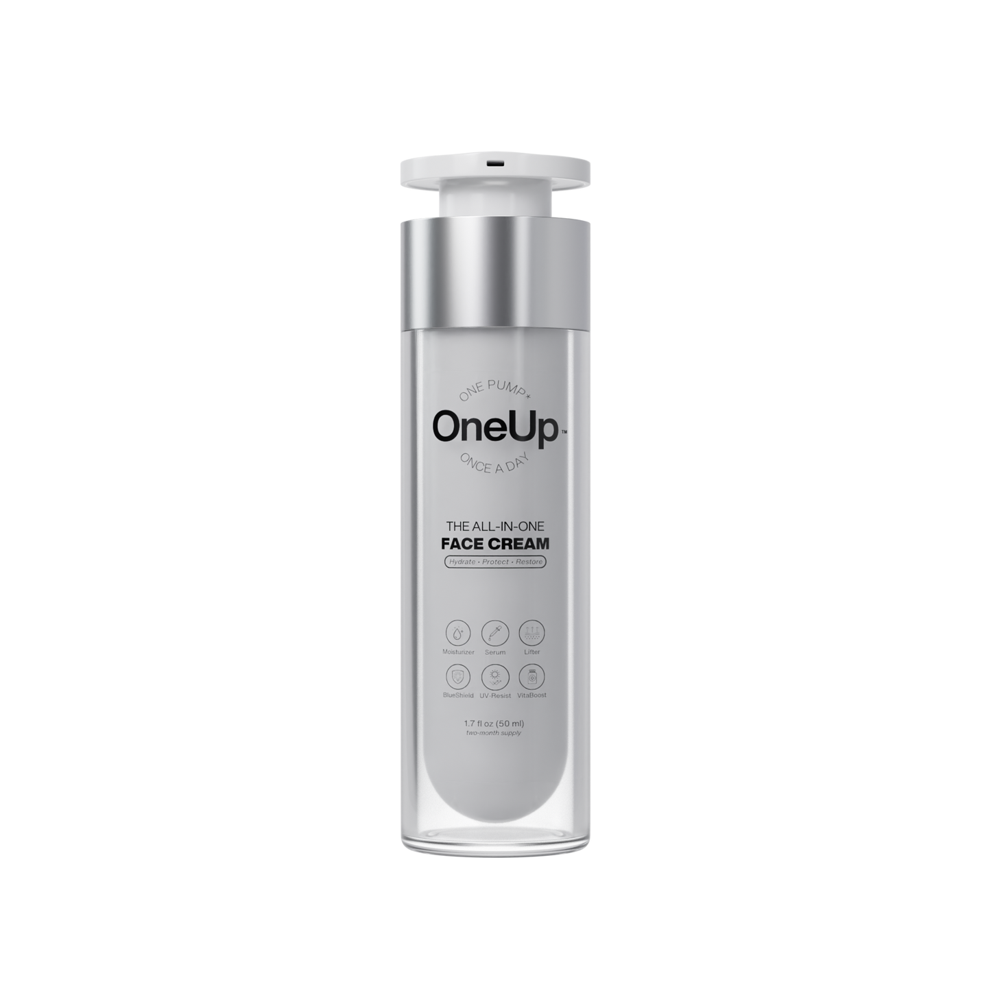 OneUp All-in-One Organic Face Cream: Simplify Your Skincare Routine by One Up