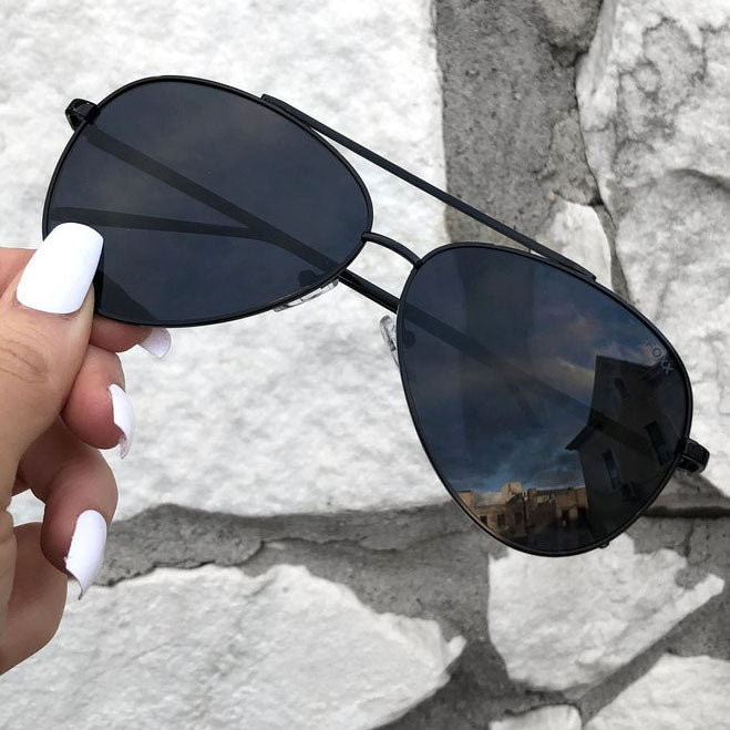 Topfoxx Sunglasses Amelia Aviators Jet Black