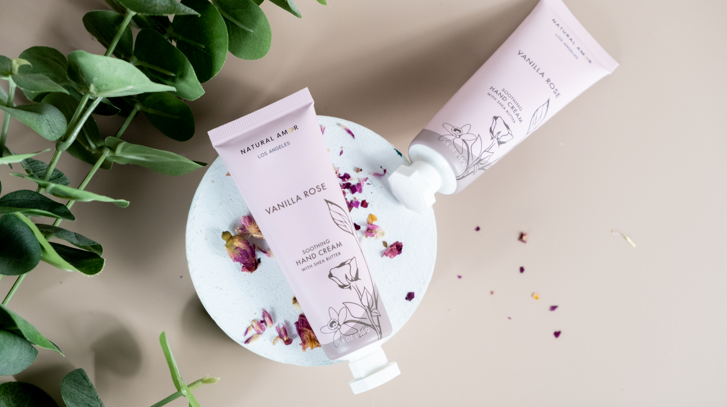 Vanilla Hand Cream | Vanilla Rose Hand Cream | NaturalAmor