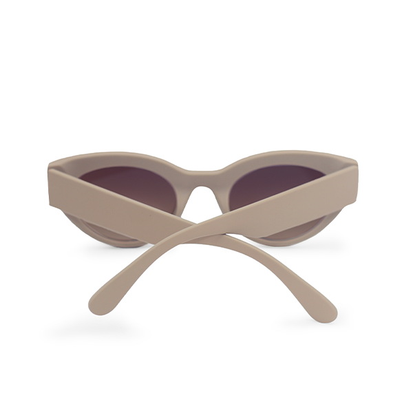 TopFoxx - Elizabeth - Nude Oversized Cat Eye Sunglasses for women - Cat Eye shades for women - Back Profile