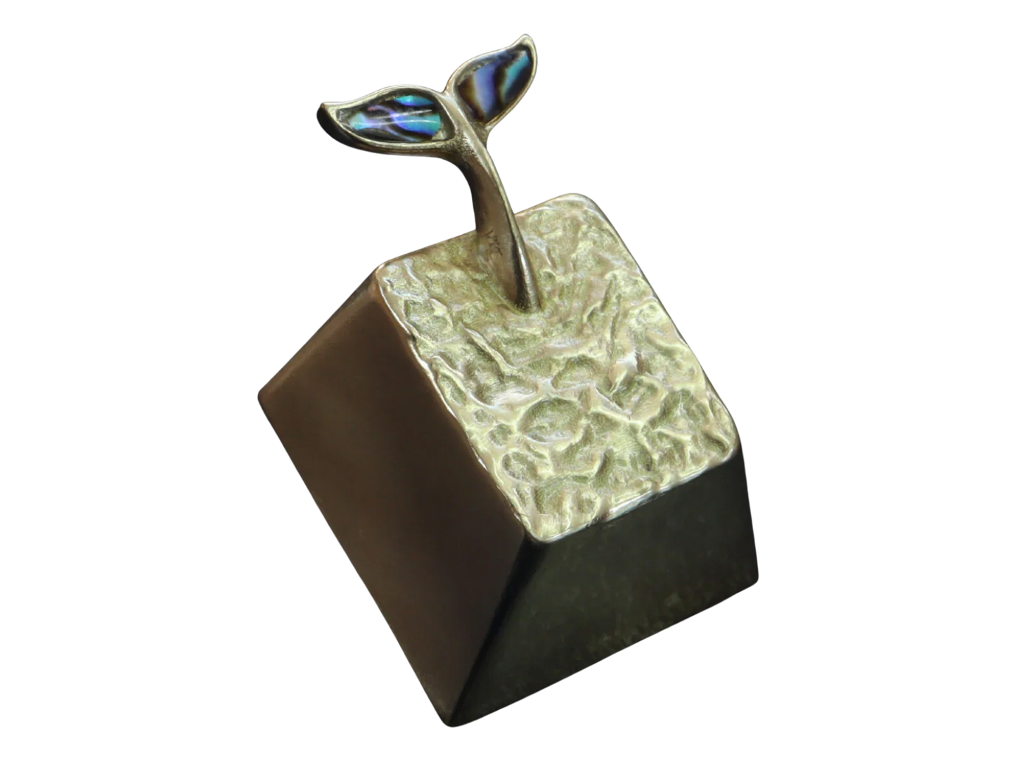 Abalone Whale Tail Keycap by Terra Keycaps