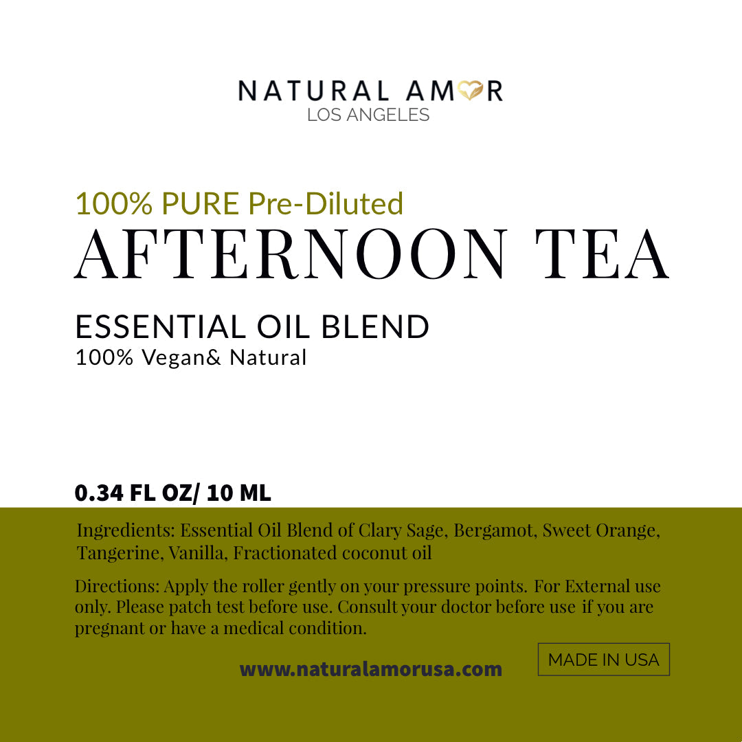 Afternoon Tea Roll On Essential Oil Blend by NaturalAmor