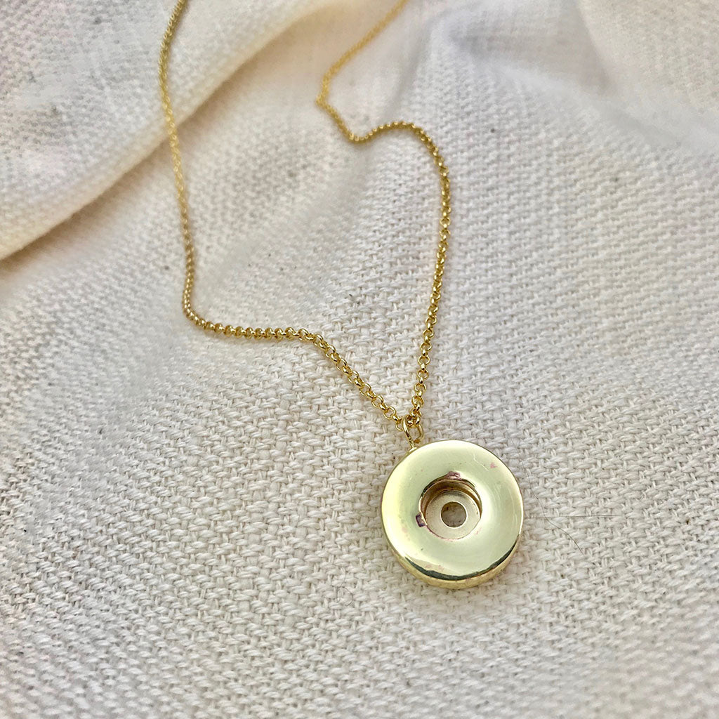 Slate + Salt Bullet Casing Necklace