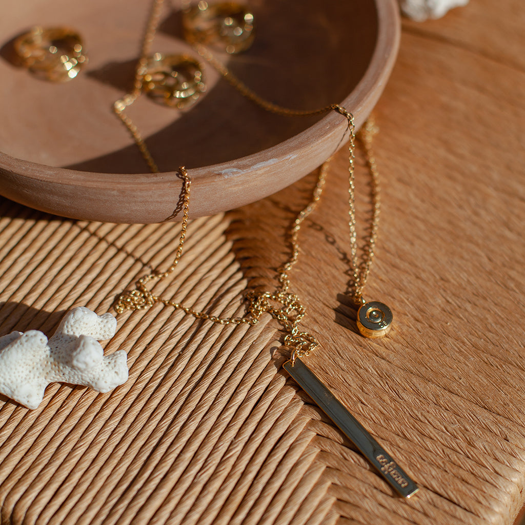 cambodia bar peace necklace
