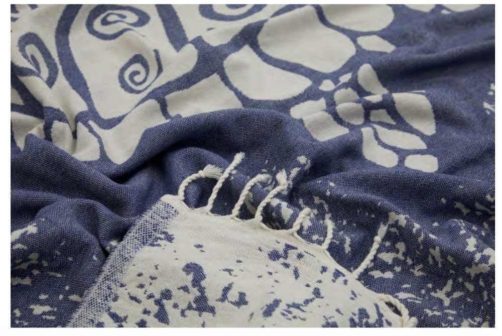 Galapagos Turtle Turkish Towel - Bleue - Sun Drunk