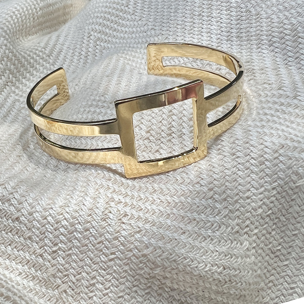 gold fair trade bangle bracelet