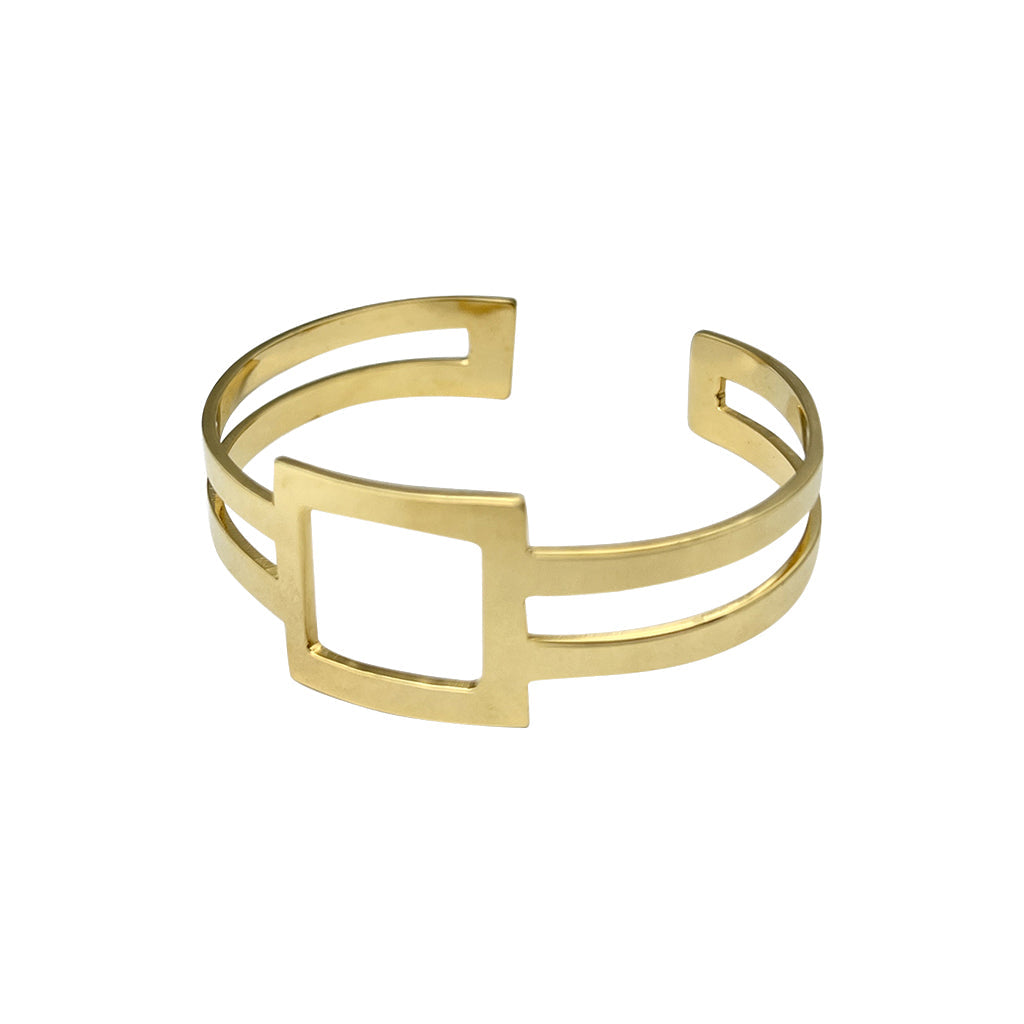 gold bomshell cuff bracelet