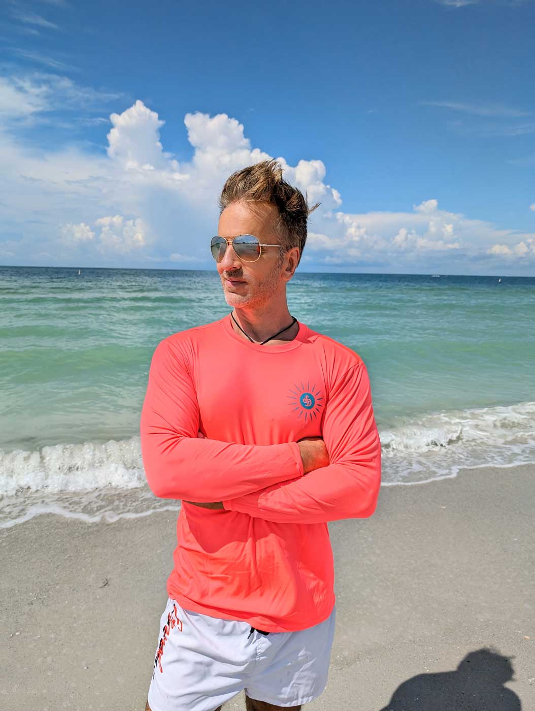 High Performance UPF Shirt 50+ Neon Pink - Sun Drunk