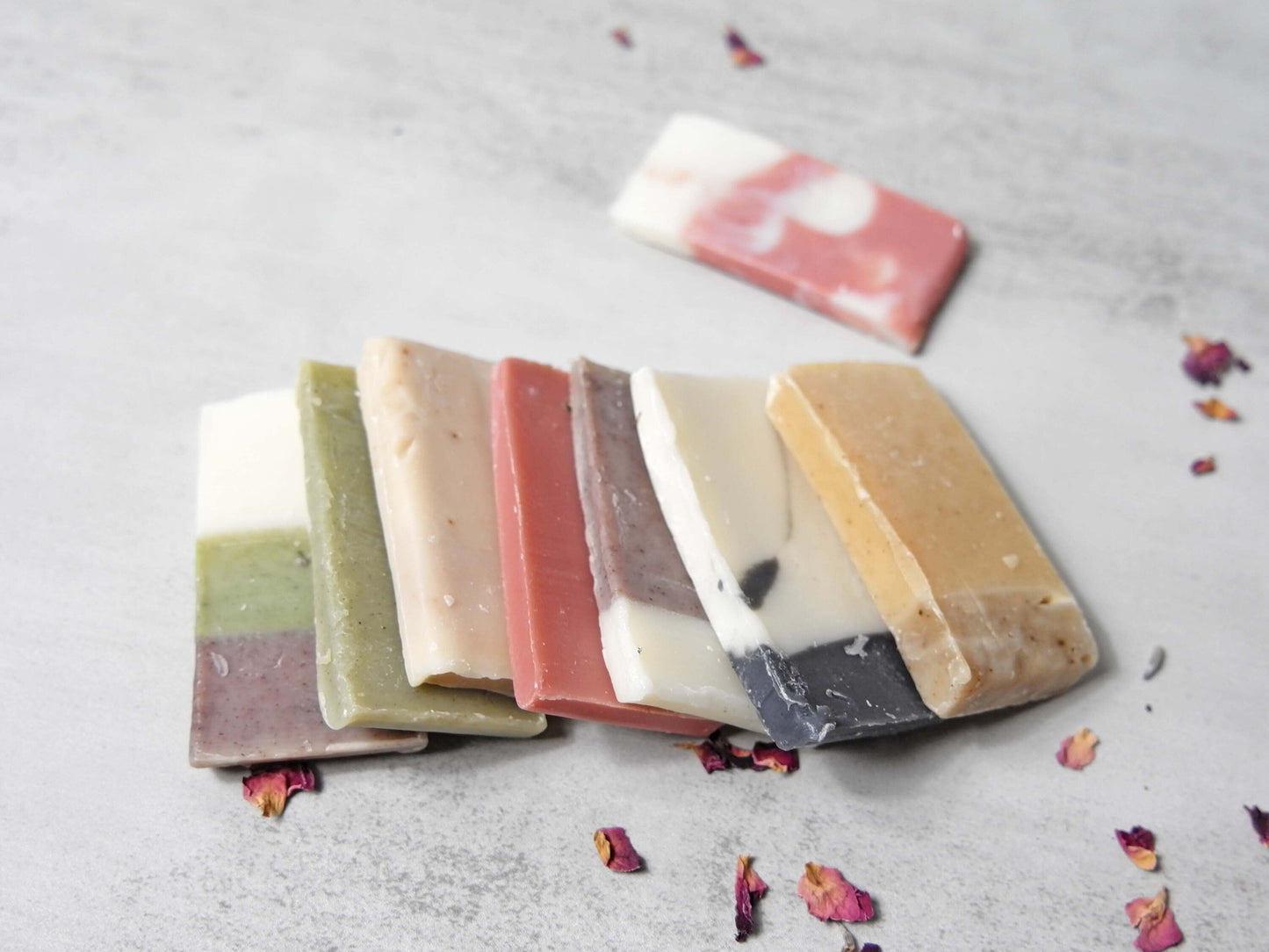 Soap Sampler Stack, Travel, Trial Size, All Nature Handmade Cold Process Soap, Soap Sample, Soap End Bulk