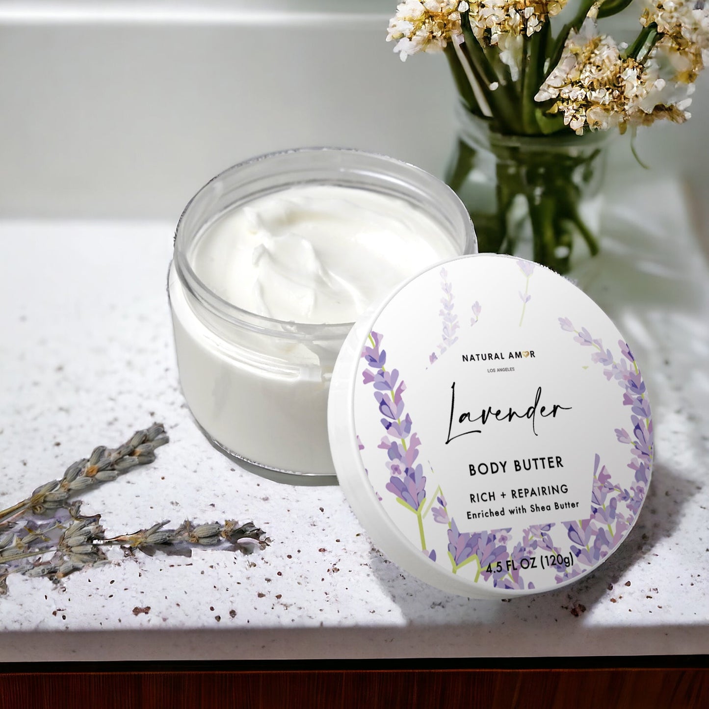 Lavender Emulsified Body Butter (Yogurt) by NaturalAmor