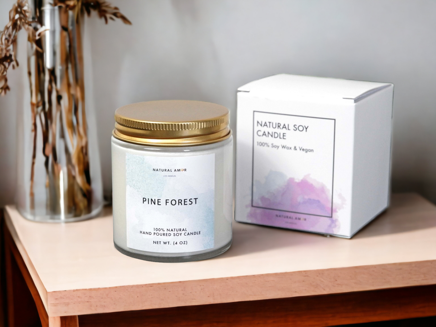 Pine Forest Natural Soy Candle by NaturalAmor