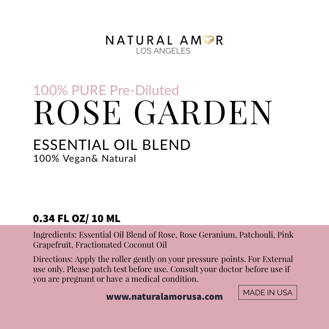 Rose Garden Roll On Essential Oil Blend by NaturalAmor