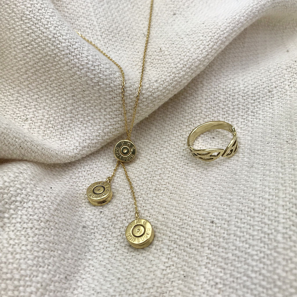 Slate + Salt Bullet Necklace