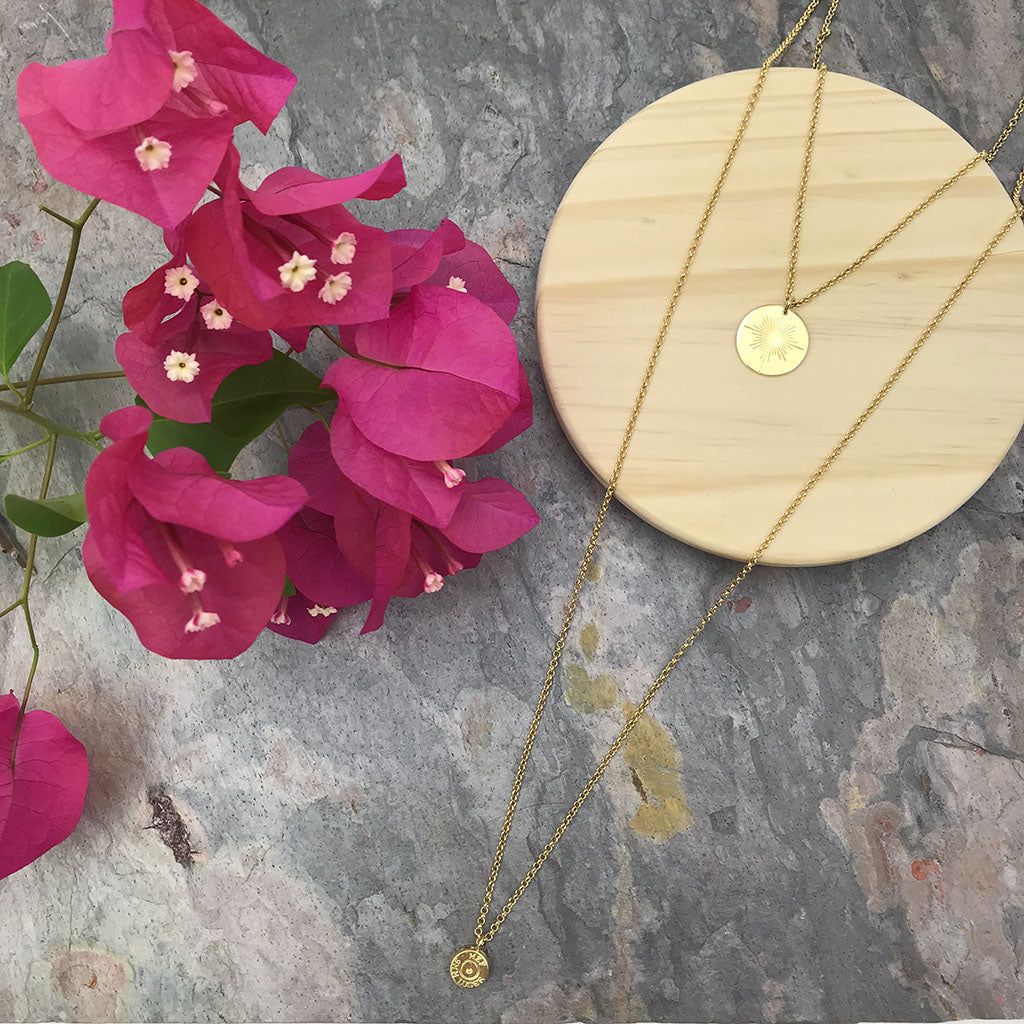 Slate + Salt Layered Bullet Necklace