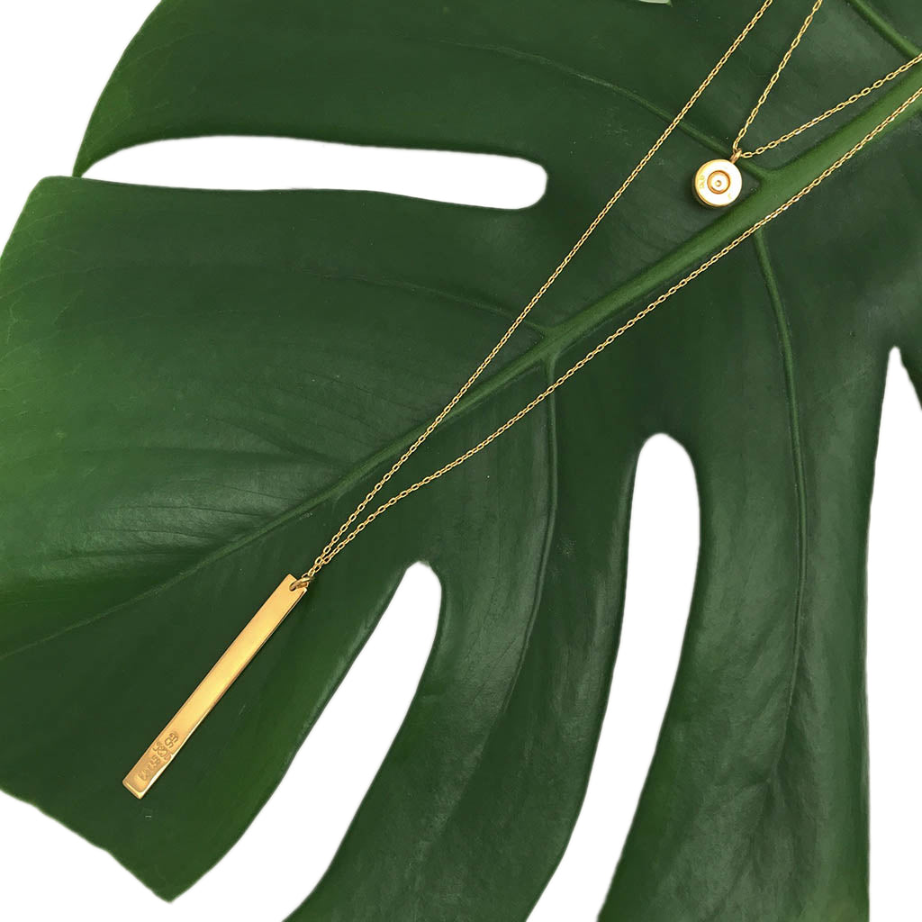 Fair Trade Bullet Bar Necklace
