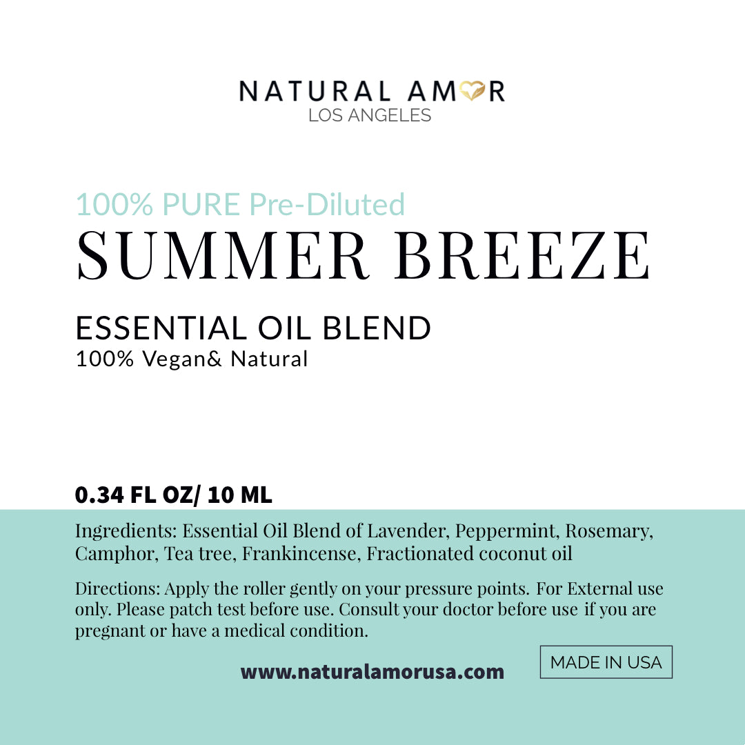 Summer Breeze Roll On Essential Oil Blend by NaturalAmor