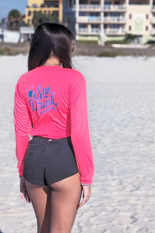 UPF 50+ Sun Shirt - Neon Pink by Sun Drunk
