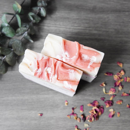 Pink Salt Rose Soap Bar by NaturalAmor