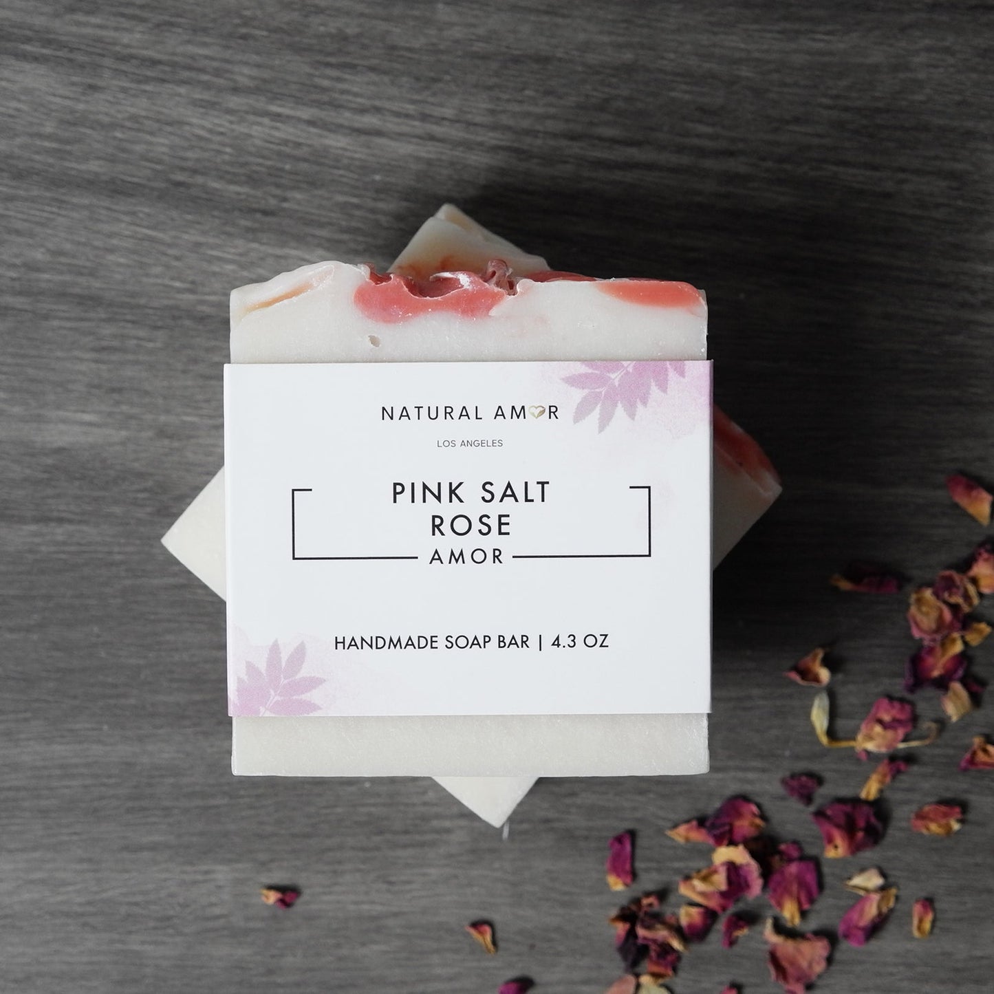 Pink Salt Rose Soap Bar by NaturalAmor