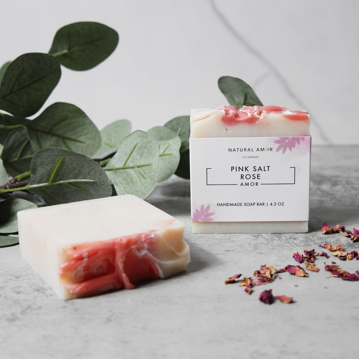 Pink Salt Rose Soap Bar by NaturalAmor