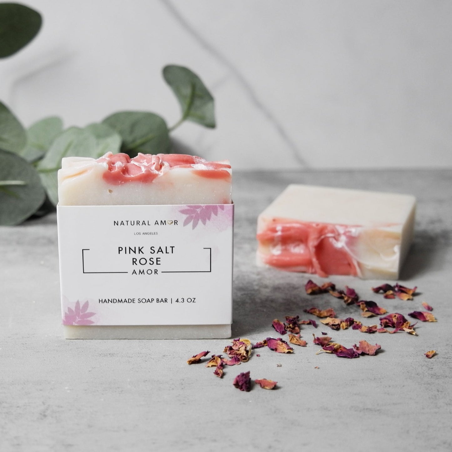 Pink Salt Rose Soap Bar by NaturalAmor