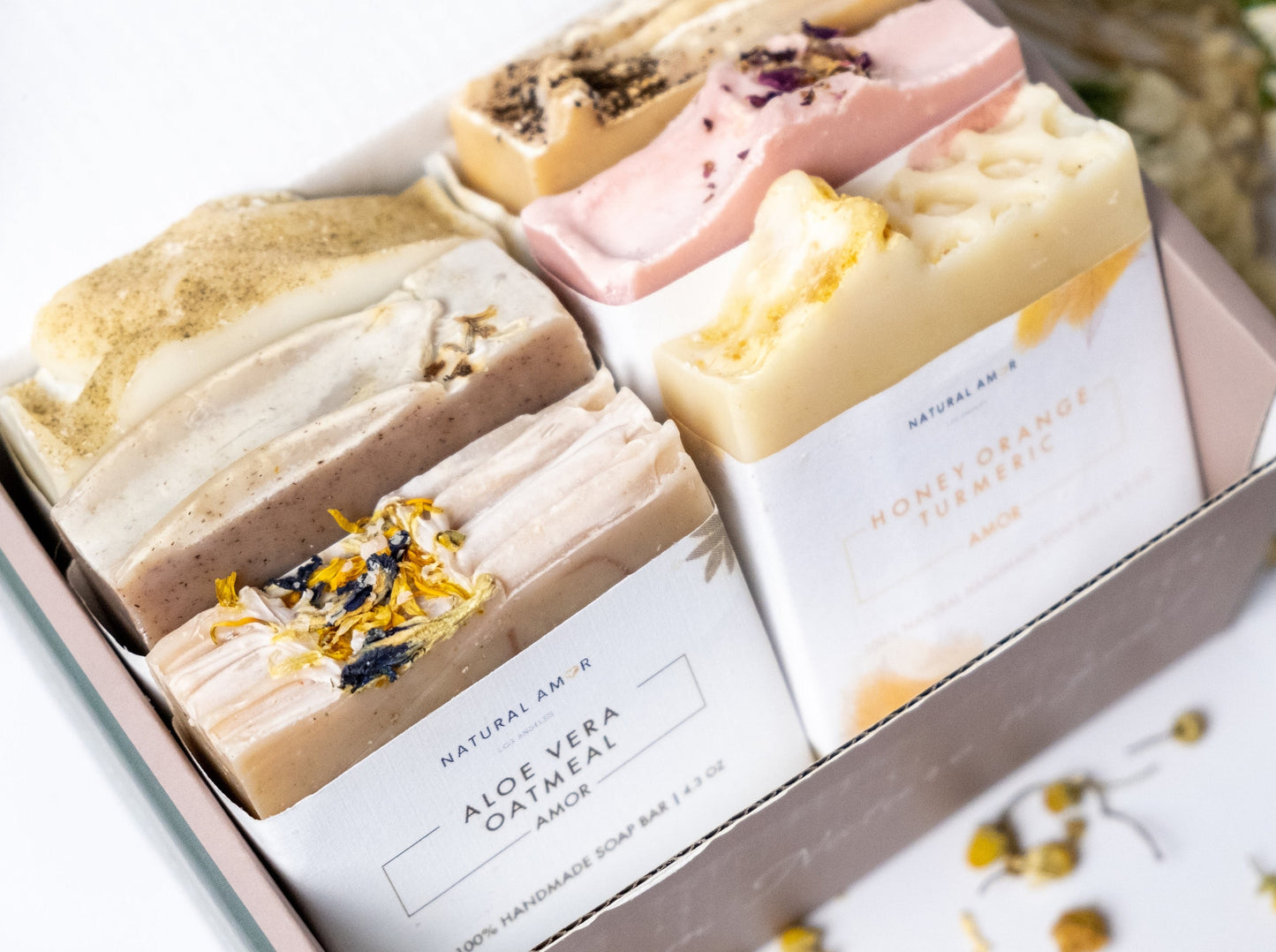 6pk handmade soap gift box by NaturalAmor