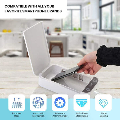SaniCharge 3 in 1 Sanitize And Charge Your Cellphone Also Enjoy Aromatherapy Vista Shops