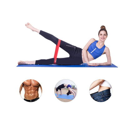 Flex And Stretch Set Of 5 Exercise Latex Bands Vista Shops
