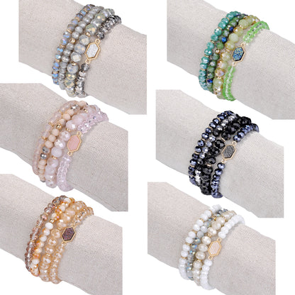Arm Candy Natural Stone And Glass Crystal Bracelets Vista Shops