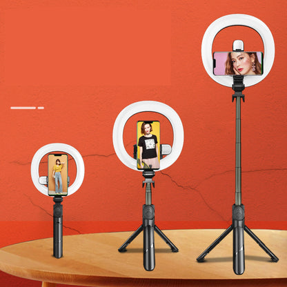 Self Video Portrait Soft Halo Light Stand With Dual LED Light And Bluetooth Remote Vista Shops