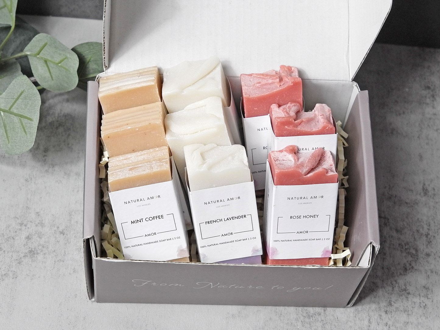 9pk Mini Soap Bar Gift Box by NaturalAmor