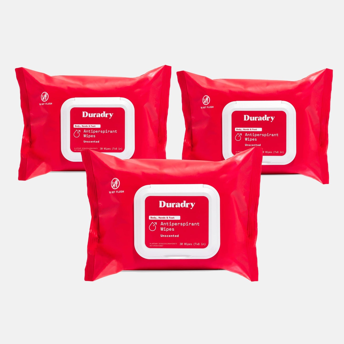 Whole Body Antiperspirant Wipes by Duradry