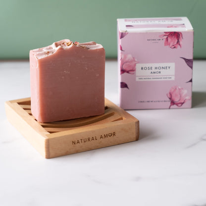 Rose Honey Handmade Soap 2pk by NaturalAmor